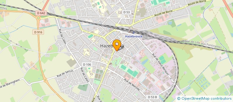 localisation de l'entreprise MADAME BRIGITTE CHEVAILLIE  HAZEBROUCK