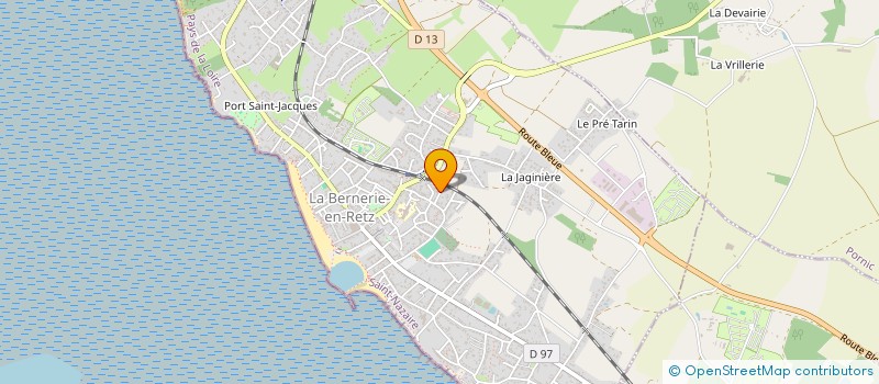 localisation de l'entreprise MADAME BRIGITTE CHEVALIER  LA BERNERIE-EN-RETZ