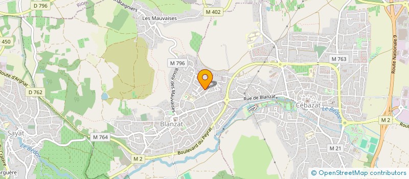 localisation de l'entreprise MADAME BRIGITTE CHOLLET  BLANZAT