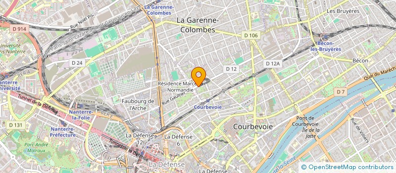 localisation de l'entreprise MADAME BRIGITTE CHOUKROUN à COURBEVOIE