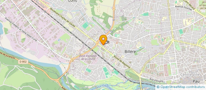 localisation de l'entreprise MADAME BRIGITTE CLAVERIE  BILLERE