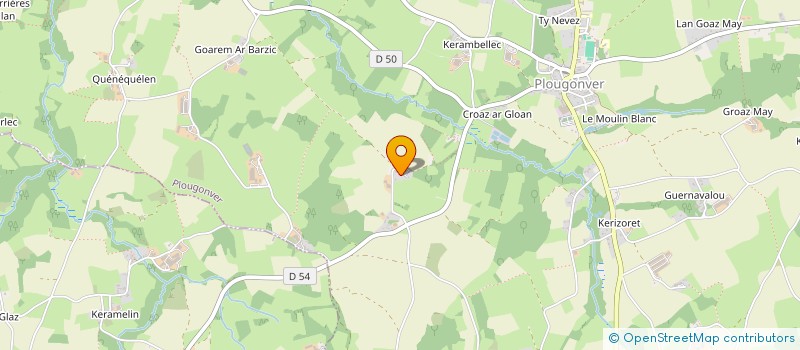 localisation de l'entreprise MADAME BRIGITTE COATANTIEC  PLOUGONVER
