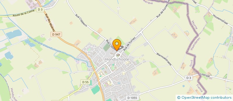 localisation de l'entreprise MADAME BRIGITTE COEVOET  HONDSCHOOTE