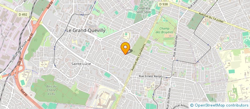 localisation de l'entreprise MADAME BRIGITTE COLE  LE GRAND-QUEVILLY