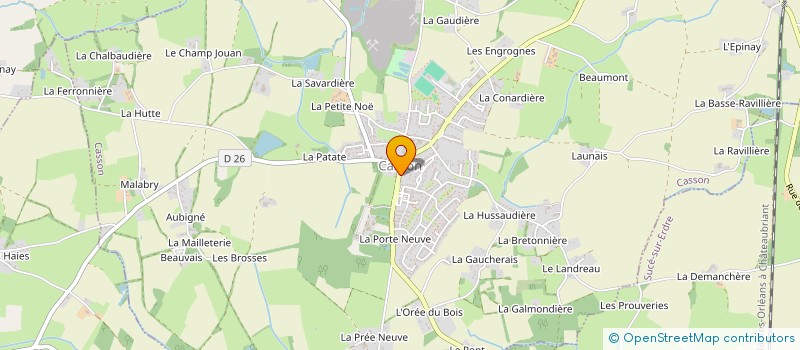 localisation de l'entreprise MADAME BRIGITTE CORBEL à CASSON