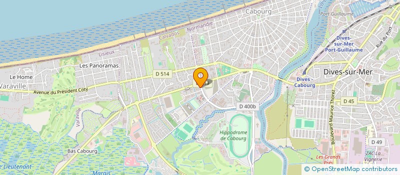 localisation de l'entreprise MADAME BRIGITTE COTTEAU  CABOURG