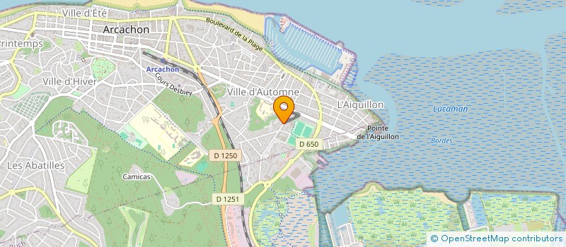 localisation de l'entreprise MADAME BRIGITTE COULAUD  ARCACHON