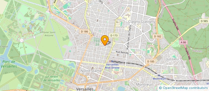 localisation de l'entreprise MADAME BRIGITTE COURANDIER à VERSAILLES