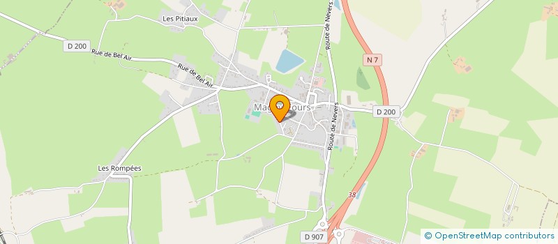 localisation de l'entreprise MADAME BRIGITTE COURAULT  MAGNY-COURS