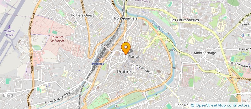 localisation de l'entreprise MADAME BRIGITTE COURREE-GUILLON  POITIERS