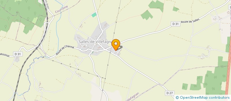 localisation de l'entreprise MADAME BRIGITTE COURTIOL à SALLES-DE-VILLEFAGNAN