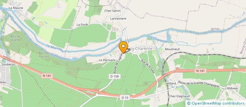 localisation de l'entreprise MADAME BRIGITTE COUSIN à BOURG-CHARENTE