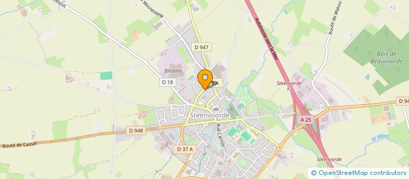 localisation de l'entreprise MADAME BRIGITTE CREPIN  STEENVOORDE