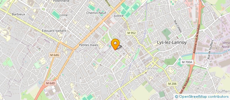 localisation de l'entreprise MADAME BRIGITTE CRESPIN  HEM