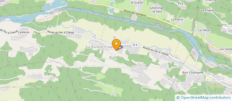 localisation de l'entreprise MADAME BRIGITTE CUSIN  TANINGES