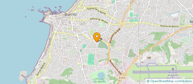 localisation de l'entreprise MADAME BRIGITTE CUVILLIER à BIARRITZ