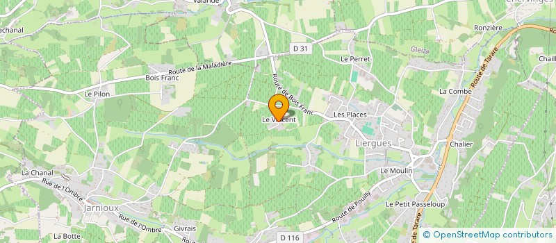 localisation de l'entreprise MADAME BRIGITTE DA ROCHA à PORTE-DES-PIERRES-DOREES