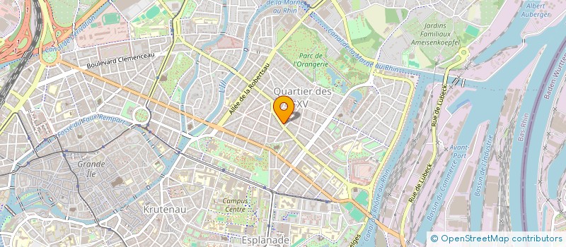 localisation de l'entreprise MADAME BRIGITTE DAOUPHARS à STRASBOURG
