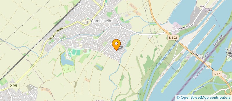 localisation de l'entreprise MADAME BRIGITTE DARSCH  GAMBSHEIM