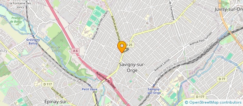 localisation de l'entreprise MADAME BRIGITTE DAUTEL  VILLIERS-SUR-ORGE