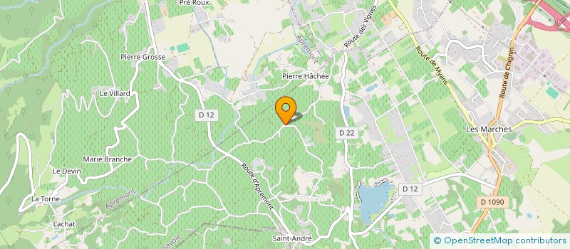 localisation de l'entreprise MADAME BRIGITTE DAVOINE  PORTE-DE-SAVOIE