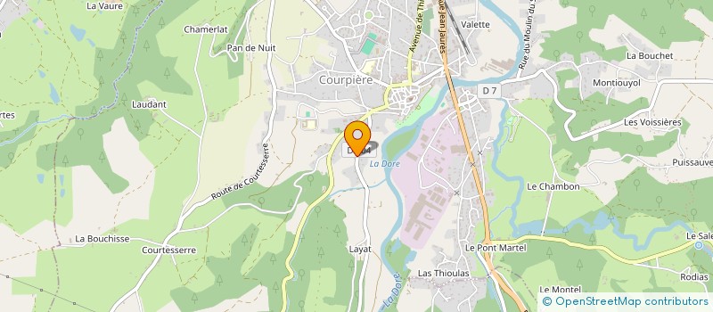 localisation de l'entreprise MADAME BRIGITTE DE ALMEIDA à COURPIERE