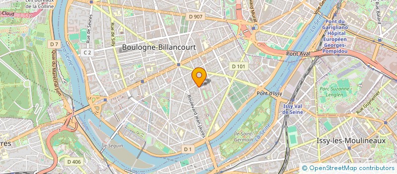 localisation de l'entreprise MADAME BRIGITTE DE BESCHART à BOULOGNE-BILLANCOURT