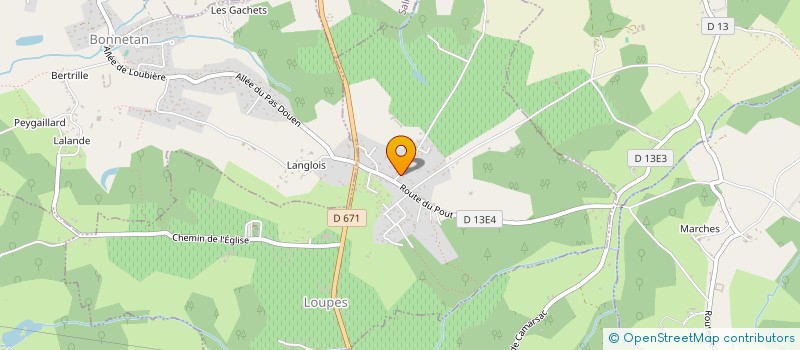 localisation de l'entreprise MADAME BRIGITTE DE BRITO  LOUPES