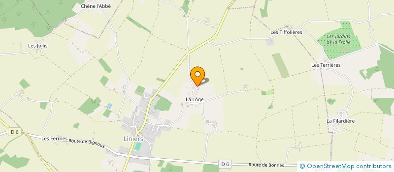 localisation de l'entreprise MADAME BRIGITTE DE LAROCHELAMBERT  LINIERS