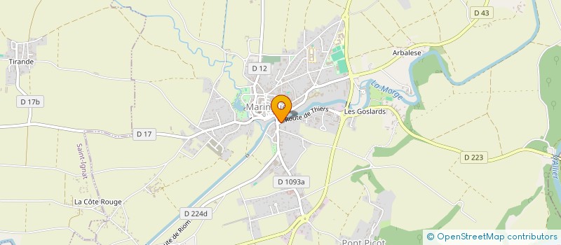 localisation de l'entreprise MADAME BRIGITTE DE REVIERE à MARINGUES