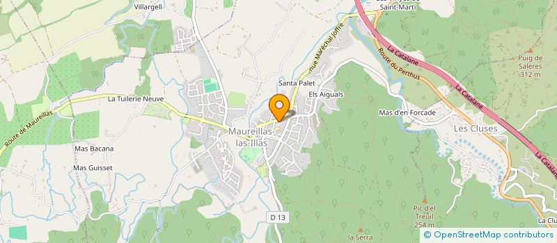 localisation de l'entreprise MADAME BRIGITTE DEBONNE  MAUREILLAS-LAS-ILLAS