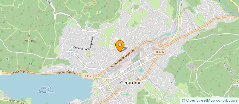 localisation de l'entreprise MADAME BRIGITTE DELABORDE  GERARDMER