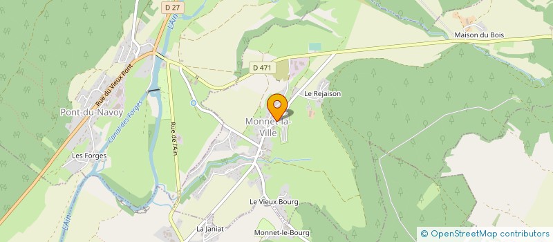 localisation de l'entreprise MADAME BRIGITTE DELABYE  MONNET-LA-VILLE