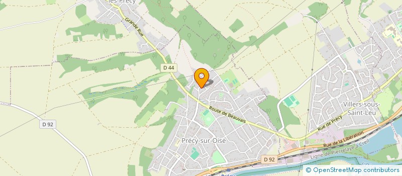 localisation de l'entreprise MADAME BRIGITTE DELAHOUTRE  PRECY-SUR-OISE