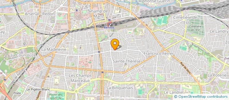 localisation de l'entreprise MADAME BRIGITTE DELALANDE  RENNES