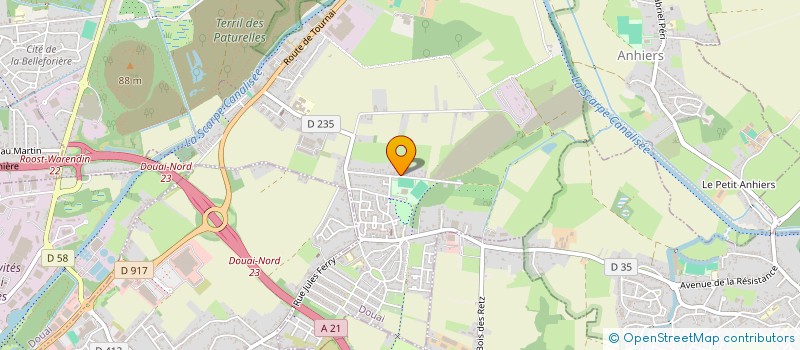 localisation de l'entreprise MADAME BRIGITTE DELALLEAU  DOUAI