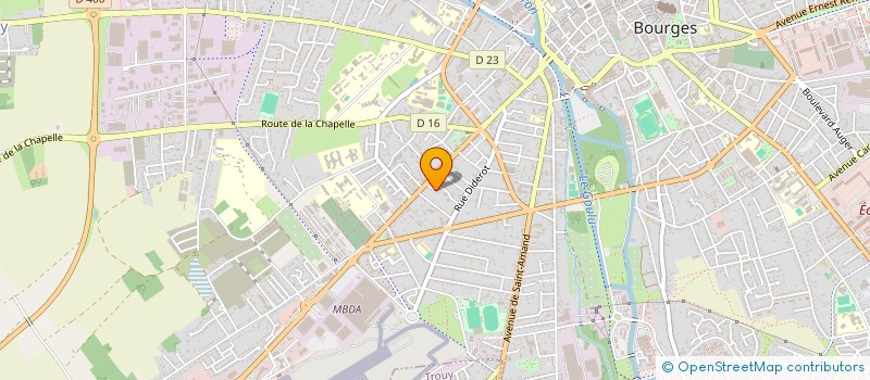 localisation de l'entreprise MADAME BRIGITTE DELBEZ  BOURGES