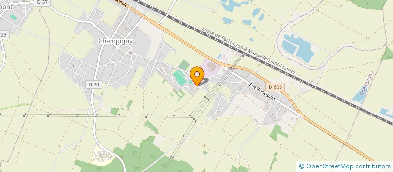 localisation de l'entreprise MADAME BRIGITTE DELISSUS  CHAMPIGNY