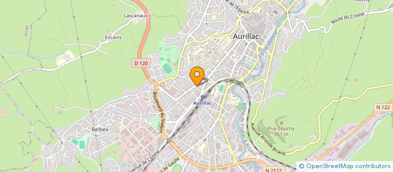 localisation de l'entreprise MADAME BRIGITTE DELMAS à AURILLAC