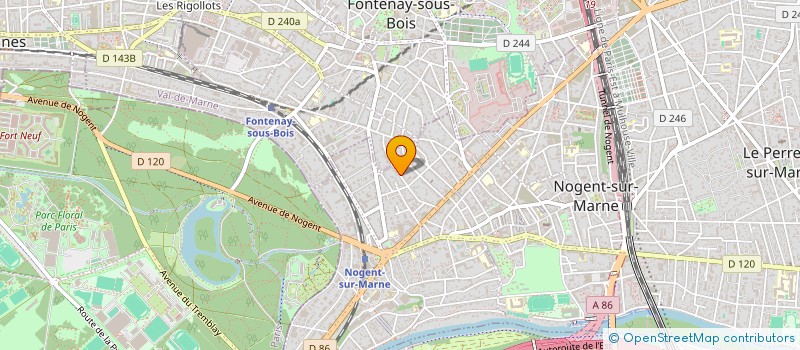 localisation de l'entreprise MADAME BRIGITTE DENEUX à NOGENT-SUR-MARNE