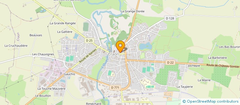 localisation de l'entreprise MADAME BRIGITTE DESCHAMPS à CRAON