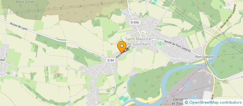 localisation de l'entreprise MADAME BRIGITTE DEVILLAINE  SAINT-MAURICE-DE-GOURDANS