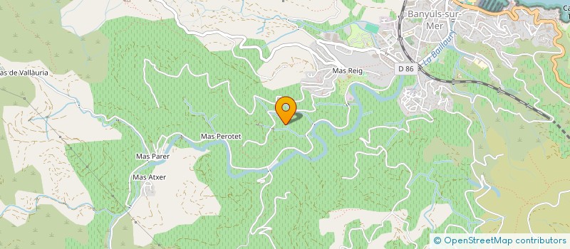 localisation de l'entreprise MADAME BRIGITTE DIAZ  BANYULS-SUR-MER