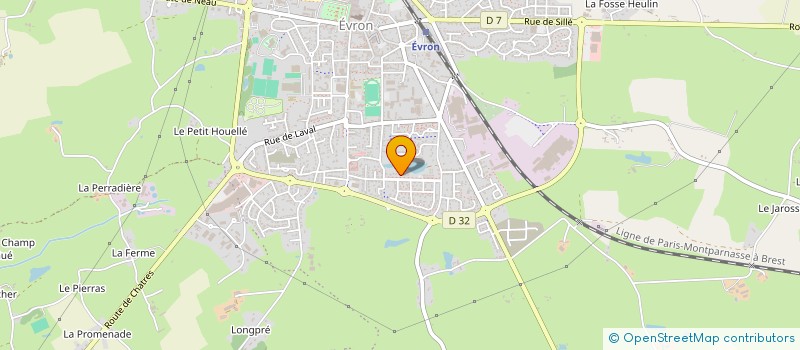 localisation de l'entreprise MADAME BRIGITTE DILIS  EVRON