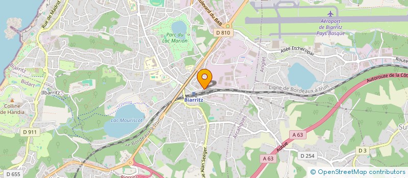 localisation de l'entreprise MADAME BRIGITTE DIMIER  BIARRITZ