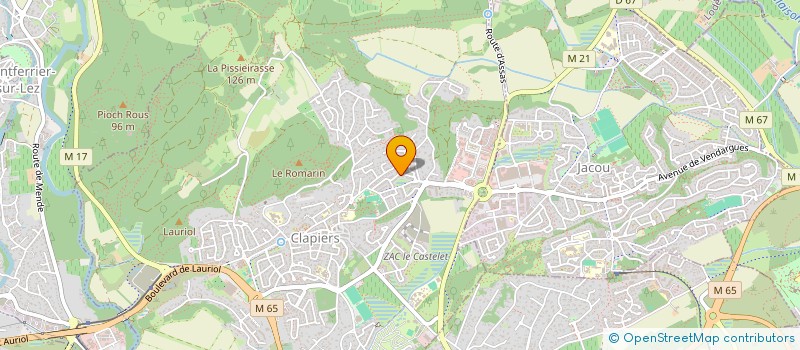 localisation de l'entreprise MADAME BRIGITTE DISSAC  CLAPIERS