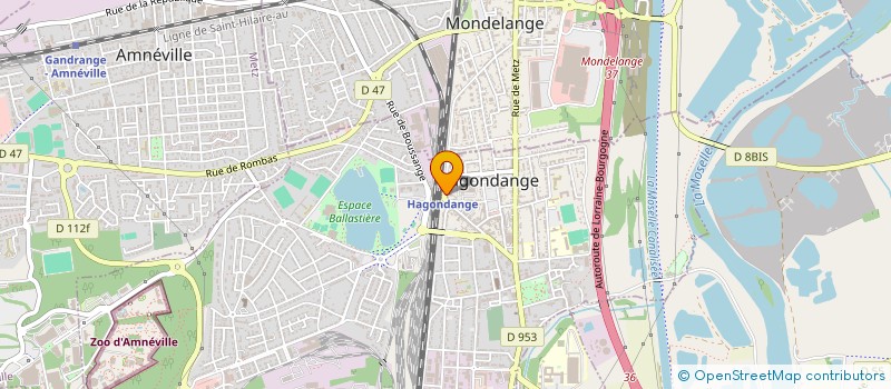localisation de l'entreprise MADAME BRIGITTE DONDELINGER à HAGONDANGE