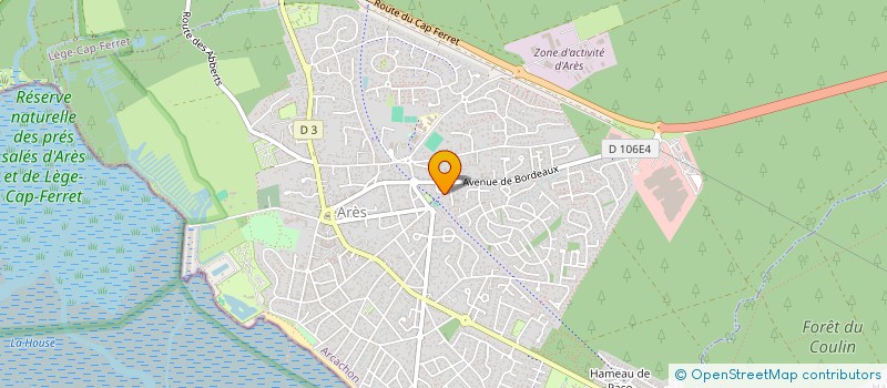 localisation de l'entreprise MADAME BRIGITTE DONNEFORT  ARES