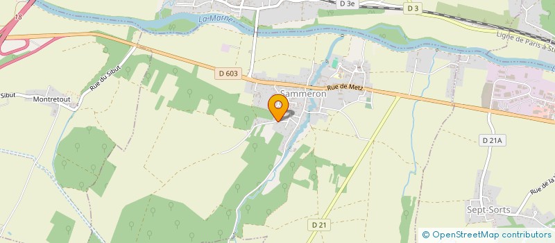 localisation de l'entreprise MADAME BRIGITTE DOS SANTOS  SAMMERON