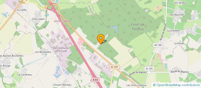 localisation de l'entreprise MADAME BRIGITTE DUBERN  LE BIGNON